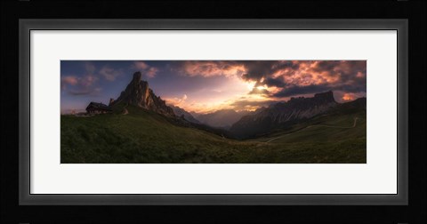 Framed Sunset in the Valley Print