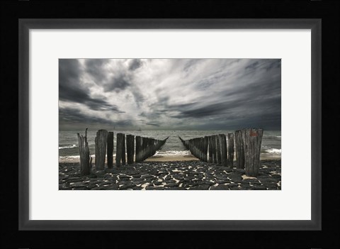 Framed Sea Defense Print