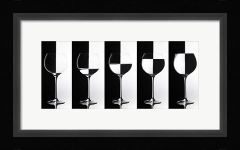 Framed Black &amp; White Print