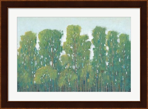 Framed Forest Green I Print