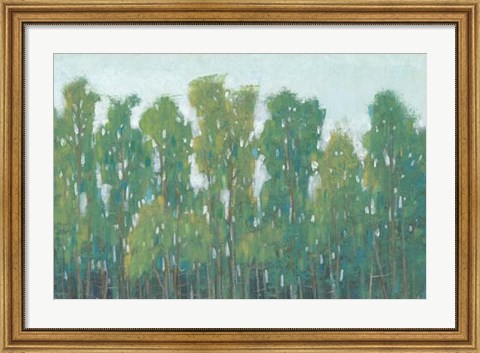 Framed Forest Green II Print