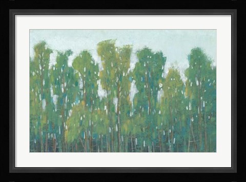 Framed Forest Green II Print