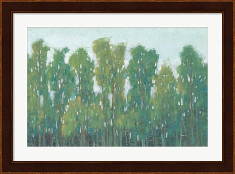 Framed Forest Green II Print