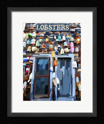 Framed Vibrant Buoys III Print