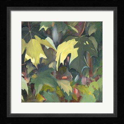 Framed Leaf Array II Print