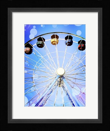Framed Carnival Blues I Print