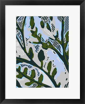 Framed Abstract Tree Limbs II Print