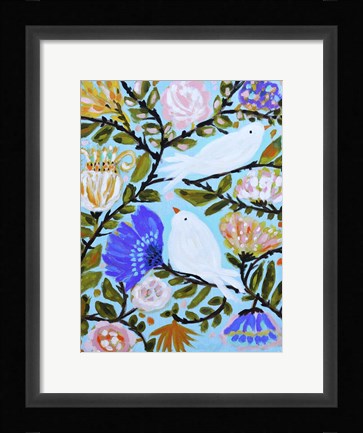 Framed Sweet Love Birds II Print