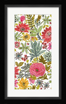 Framed Multi Bloom Floral I Print