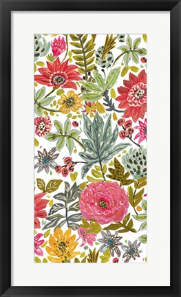 Framed Multi Bloom Floral I Print