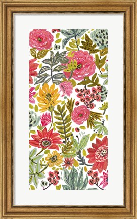 Framed Multi Bloom Floral II Print