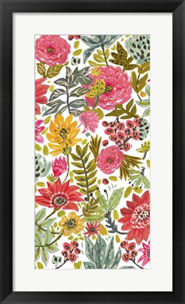 Framed Multi Bloom Floral II Print