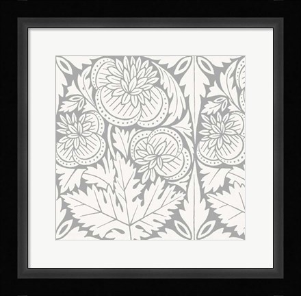 Framed Ornamental Detail V Print