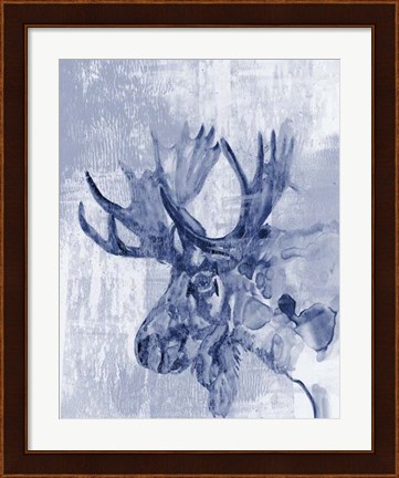 Framed Indigo Moose Print