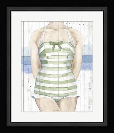 Framed Bygone Bathers IV Print