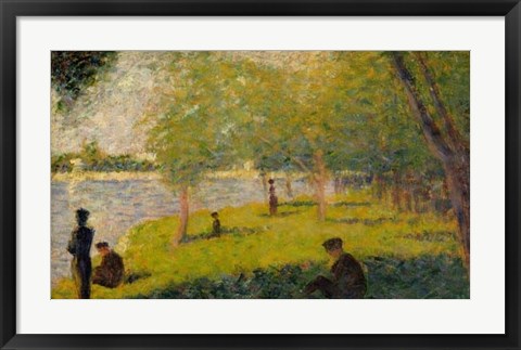 Framed Study for a Sunday on La Grande Jatte Print
