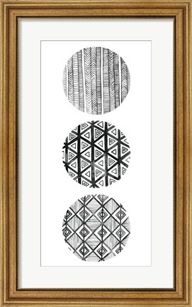 Framed Tribal Pattern III Print