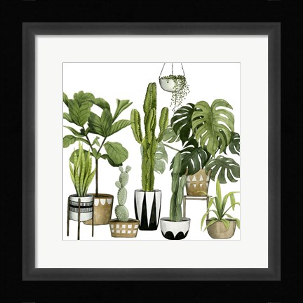 Framed Plant Haven I Print