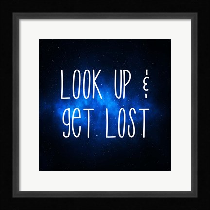 Framed Star Gazing- Look Up and Get Lost Print