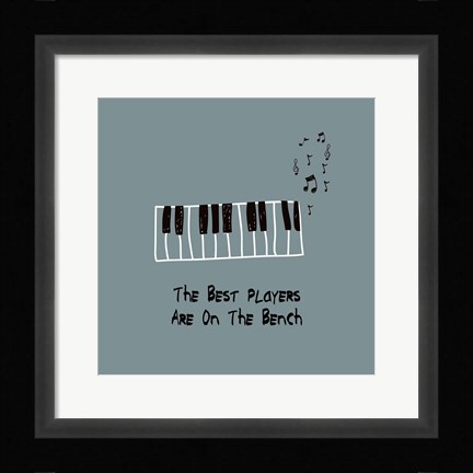 Framed Best Players Are On The Bench Blue Print