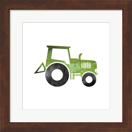 Framed Truck With Paint Texture - Part II Print