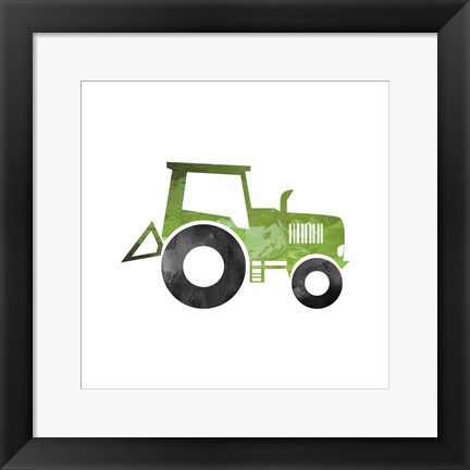 Framed Truck With Paint Texture - Part II Print