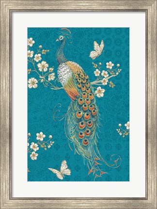 Framed Ornate Peacock XE Print