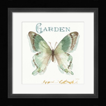 Framed My Greenhouse Butterflies III Print