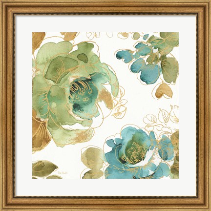 Framed My Greenhouse Roses II Print