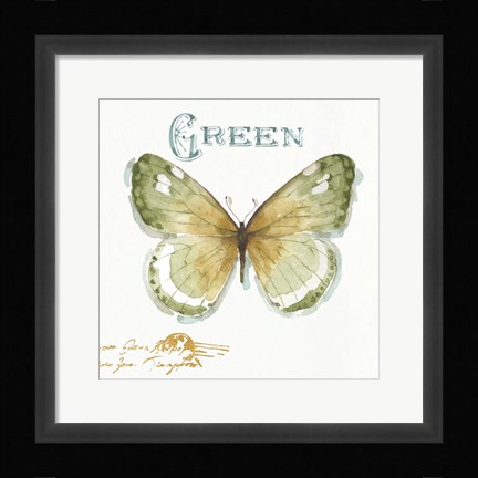 Framed My Greenhouse Butterflies IV Print