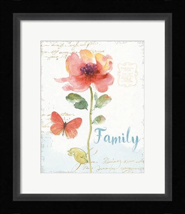 Framed Rainbow Seeds Floral IX Family Print