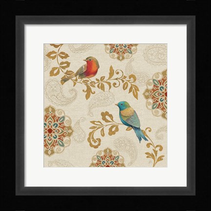 Framed Bird Rainbow IIIA Print