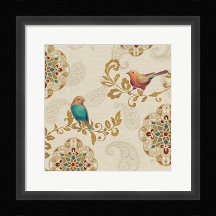 Framed Bird Rainbow IIA Print