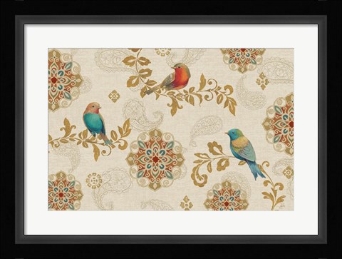 Framed Bird Rainbow IA Print