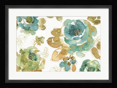 Framed My Greenhouse Roses I Print