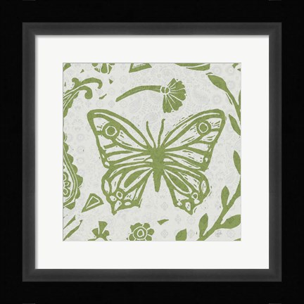 Framed Nordic Woodcut V Master Print