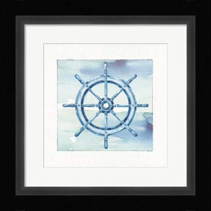 Framed Sea Life Wheel v2 Print