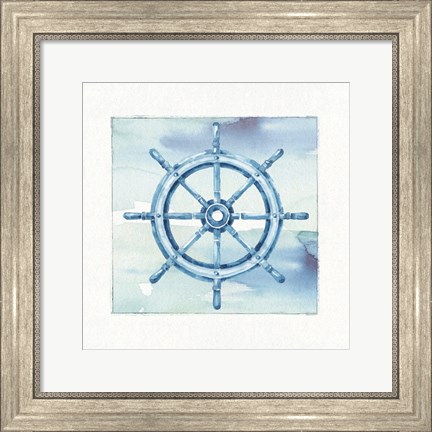 Framed Sea Life Wheel v2 Print