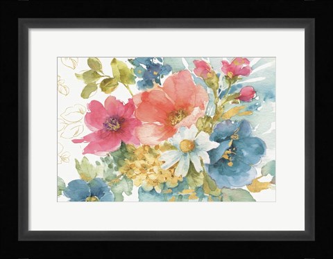 Framed My Garden Bouquet I Print