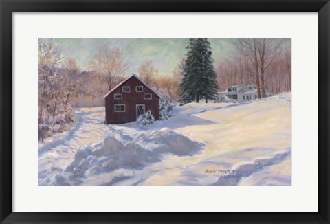 Framed From My Studio In Winter Print