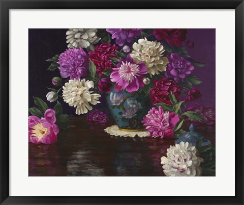 Framed Imperial Peonies Print
