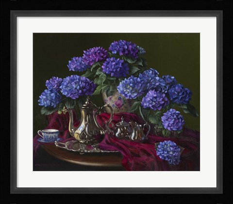 Framed Silvered Hush Print