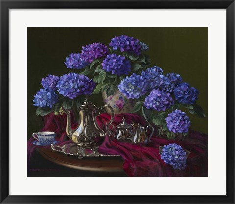 Framed Silvered Hush Print