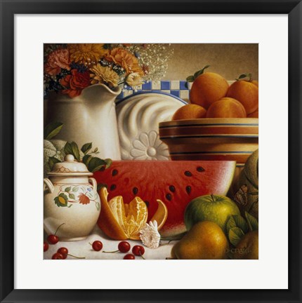 Framed Country Fruit Print
