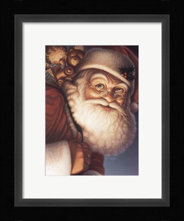 Framed Santa Print