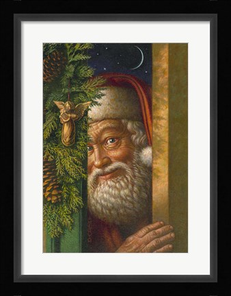 Framed Santa- 1 Print