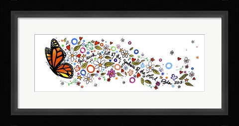 Framed Psalm 33:5 Print