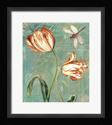 Framed Tulips Ablaze I Print