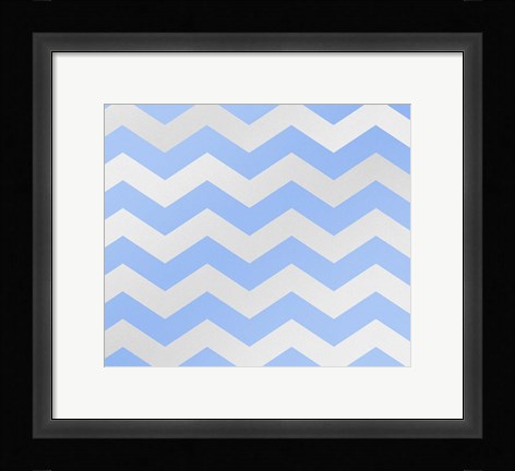 Framed Xmas Chevron 3 Print
