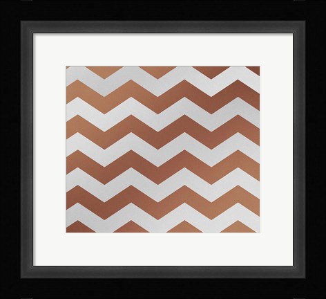 Framed Xmas Chevron 4 Print
